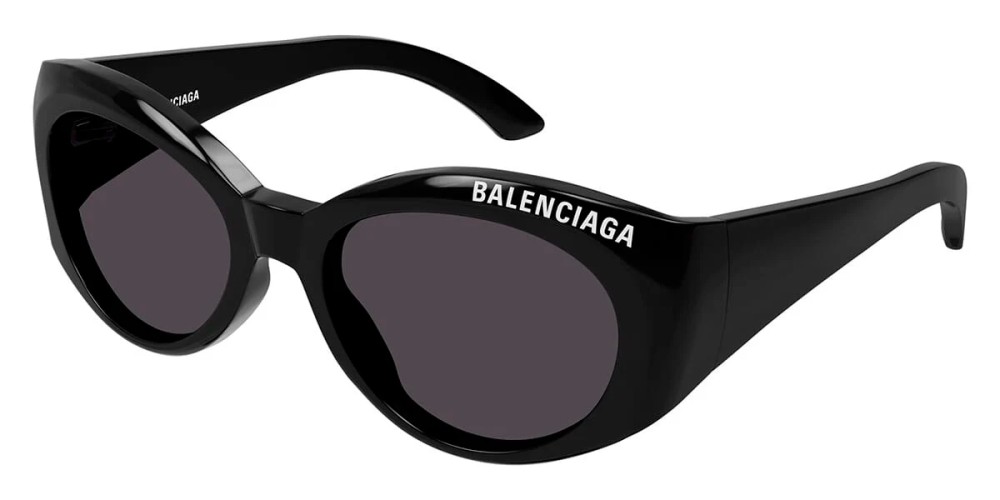 Balenciaga BB0267S - 001 - 57 Lunettes de soleil Noir Ovale