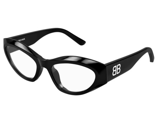Balenciaga BB0400O - 001 - 55 Cadres optiques Noir Œil de chat