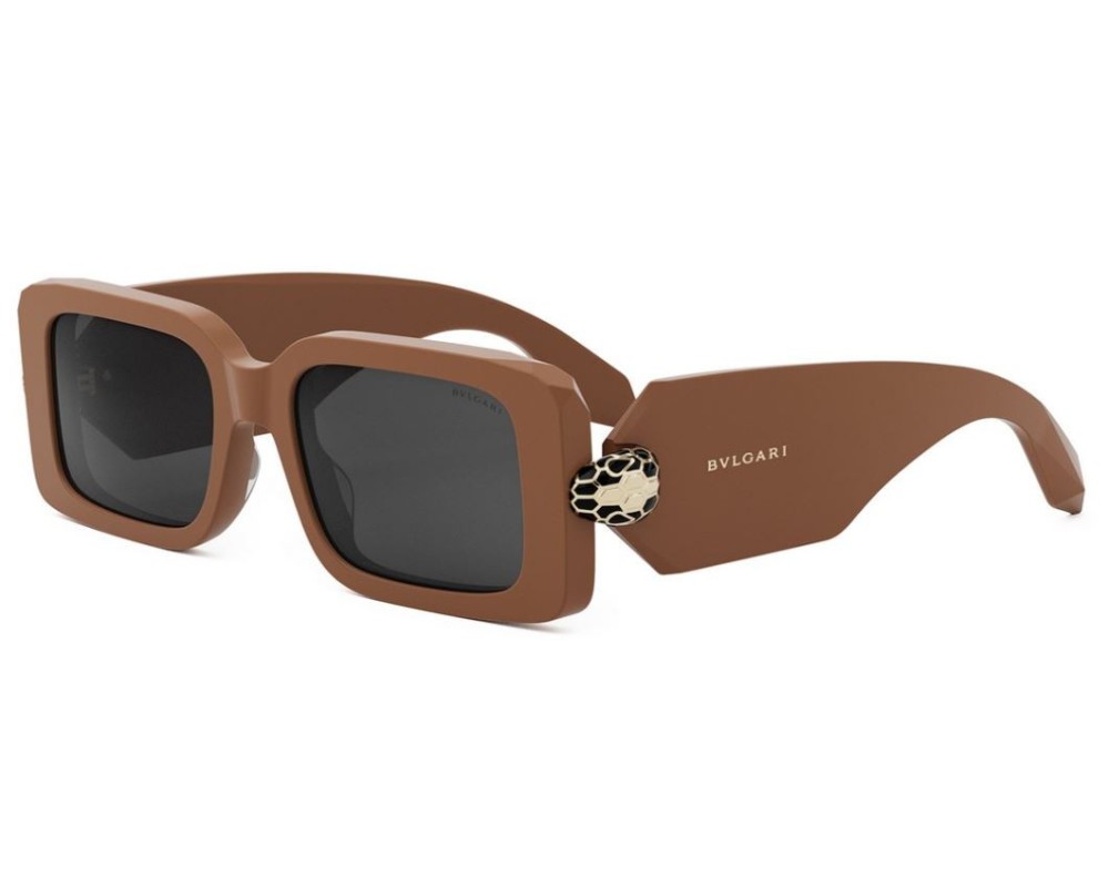 Bvlgari BV40044I SERPENTI - 45A - 53 Lunettes de soleil Marron Angulaire