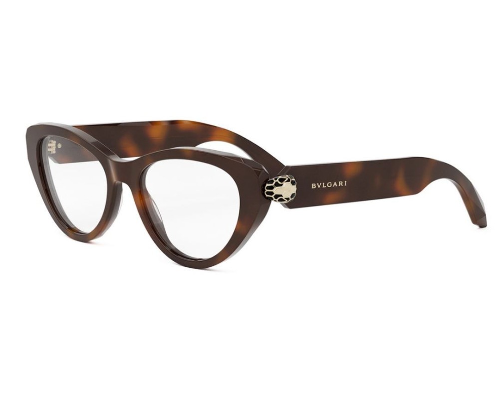 Bvlgari BV50029I SERPENTI - 053 - 52 Cadres optiques Havane Œil de chat