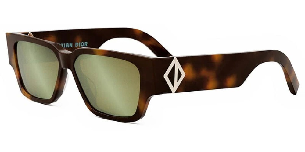 Dior CD DIAMOND S5F - 26F7 U - 60 Lunettes de soleil Havane Angulaire