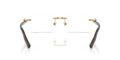 DOLCE & GABBANA DG1361 - ​02 - ​60 Cadres optiques Or, Havane Angulaire
