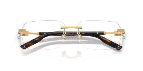 DOLCE & GABBANA DG1361 - ​02 - ​60 Cadres optiques Or, Havane Angulaire