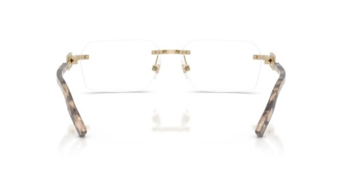 DOLCE & GABBANA DG1361 - ​488 - ​60 Cadres optiques Or, Havane Angulaire