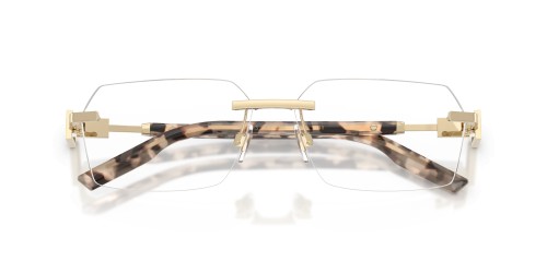 DOLCE & GABBANA DG1361 - ​488 - ​60 Cadres optiques Or, Havane Angulaire