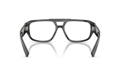 DOLCE & GABBANA DG3406 - ​3440 - ​56 Cadres optiques Noir, Gris, À motifs Pilote (Aviateur)