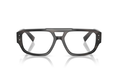 DOLCE & GABBANA DG3406 - ​3440 - ​56 Cadres optiques Noir, Gris, À motifs Pilote (Aviateur)