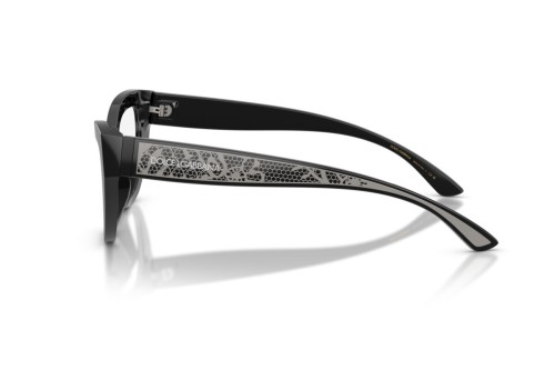 DOLCE & GABBANA DG3412 - ​501 - ​53 Cadres optiques Noir Œil de chat