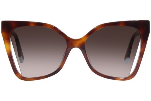 Fendi FE40010U - 53F - 55 Lunettes de soleil Havane Œil de chat