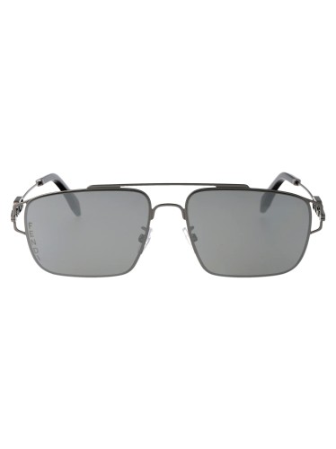 Fendi FE40090U - 14C - 56 Lunettes de soleil Noir Pilote (Aviateur)