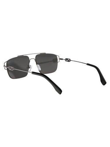 Fendi FE40090U - 14C - 56 Lunettes de soleil Noir Pilote (Aviateur)