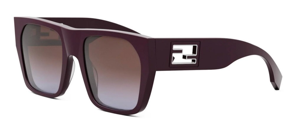 Fendi FE40124F - 81T - 57 Lunettes de soleil Violet Angulaire