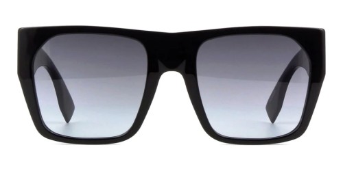 Fendi FE40124F - 01B - 57 Lunettes de soleil Noir Angulaire