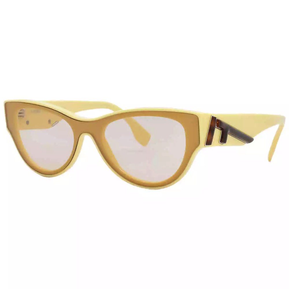 Fendi FE40135I - 39E - 139 Lunettes de soleil Marron Œil de chat