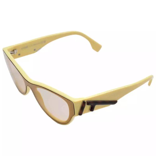 Fendi FE40135I - 39E - 139 Lunettes de soleil Marron Œil de chat