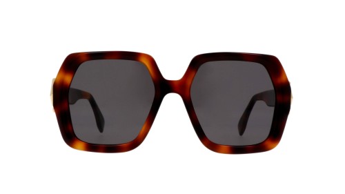 Fendi FE40139F - 53A - 54 Lunettes de soleil Havane Angulaire