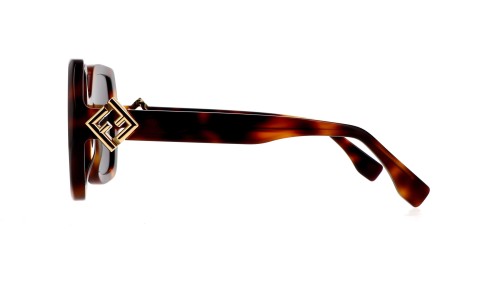 Fendi FE40139F - 53A - 54 Lunettes de soleil Havane Angulaire