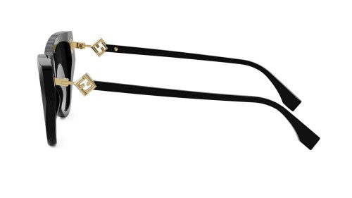 Fendi FE40149I - 01A - 54 Lunettes de soleil Noir Œil de chat