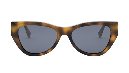 Fendi FE40149I - 53V - 54 Lunettes de soleil Havane Œil de chat