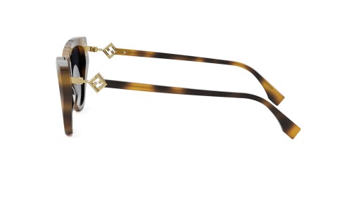 Fendi FE40149I - 53V - 54 Lunettes de soleil Havane Œil de chat