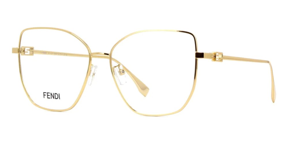 Fendi FE50084U - 030 - 56 Cadres optiques Or Angulaire