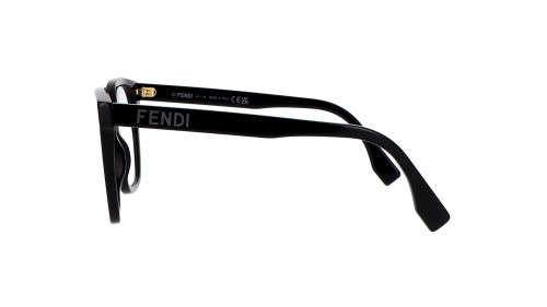 Fendi FE50087I - 001 - 54 Cadres optiques Noir Angulaire