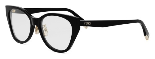 Fendi FE50120F - 001 - 54 Cadres optiques Noir Œil de chat