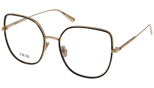Dior GEMDIORO B1U - B500 - 56 Cadres optiques Havane, Or Papillon