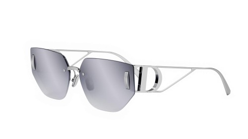 Dior 30 MONTAIGNE B3U - F0A6 F - 65 Lunettes de soleil Argent Œil de chat