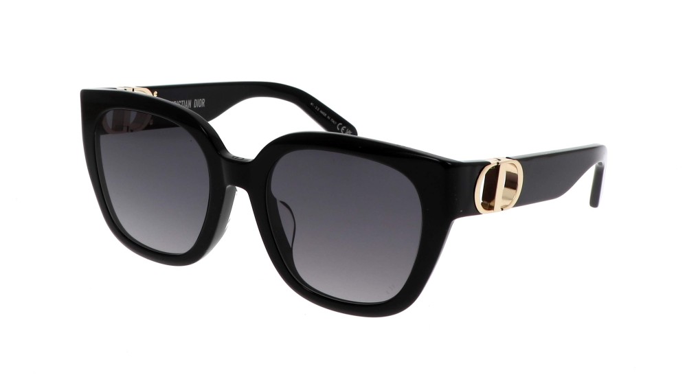 Dior 30 MONTAIGNE S10F - 10A1 O - 54 Lunettes de soleil Noir, Or Angulaire