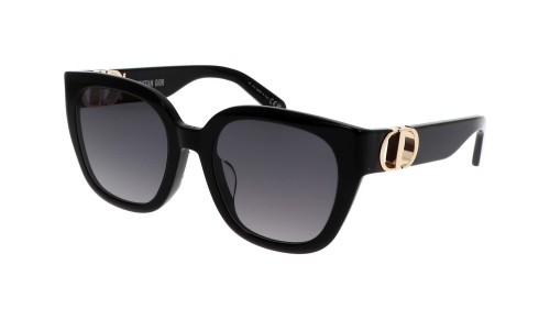 Dior 30 MONTAIGNE S10F - 10A1 O - 54 Lunettes de soleil Noir, Or Angulaire