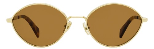 Lanvin LNV116S - 723 - 57 Lunettes de soleil Or, Havane Ovale