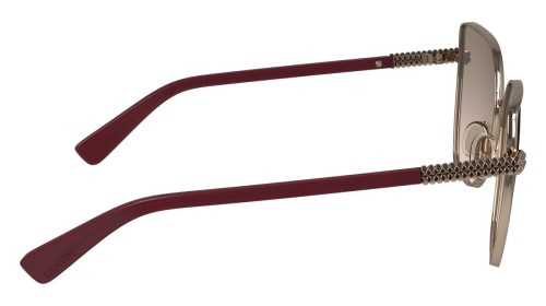 Lanvin LNV132S - 773 - 57 Lunettes de soleil Or rose Angulaire