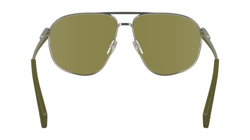 Lanvin LNV134S - 045 - 59 Lunettes de soleil Argent, Vert Pilote (Aviateur)