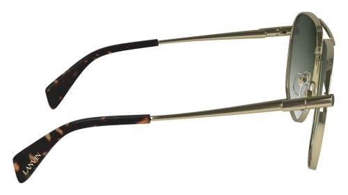 Lanvin LNV134S - 734 - 59 Lunettes de soleil Or, Havane foncé Pilote (Aviateur)
