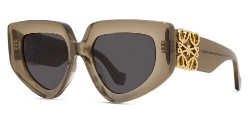 Loewe LW40154U - 96A - 51 Lunettes de soleil Marron Œil de chat