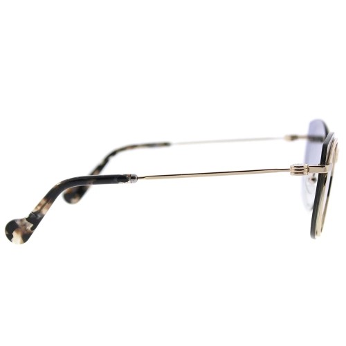 Moncler ML0017 - 28C - 56 Lunettes de soleil Or, Havane Rond