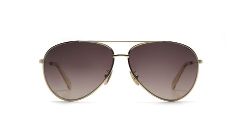 Celine CL40062U - 30D - 61 - AVEC DES VERRES POLARISÉS Lunettes de soleil Or Pilote (Aviateur)
