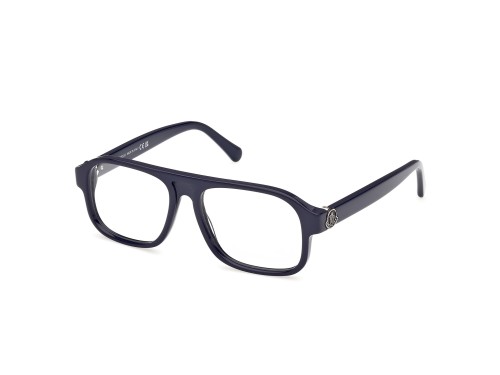 Moncler ML5198 - 090 - 54 Cadres optiques Blue Pilot (Aviator)