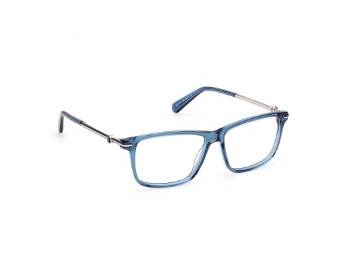 Moncler ML5205 - 090 - 54 Cadres optiques Bleu, Argent Angulaire