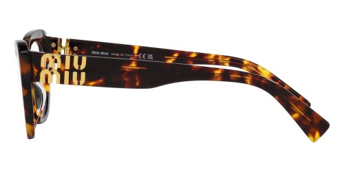 MIU MIU MU 05VV - ​VAU1O1 - ​55 Cadres optiques Havane Œil de chat