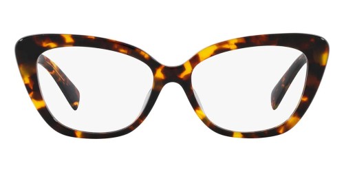 MIU MIU MU 05VV - ​VAU1O1 - ​55 Cadres optiques Havane Œil de chat