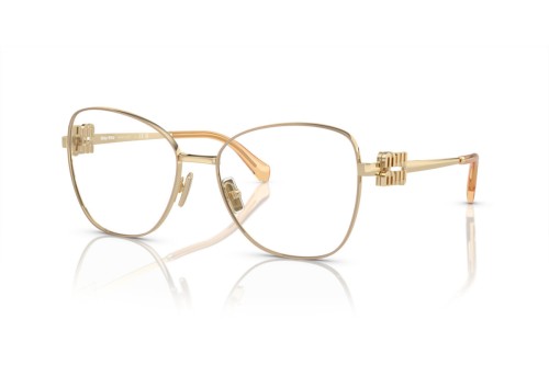 MIU MIU MU 50XV - ​14M1O1 - ​56 Cadres optiques Or Papillon