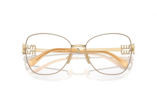 MIU MIU MU 50XV - ​14M1O1 - ​56 Cadres optiques Or Papillon