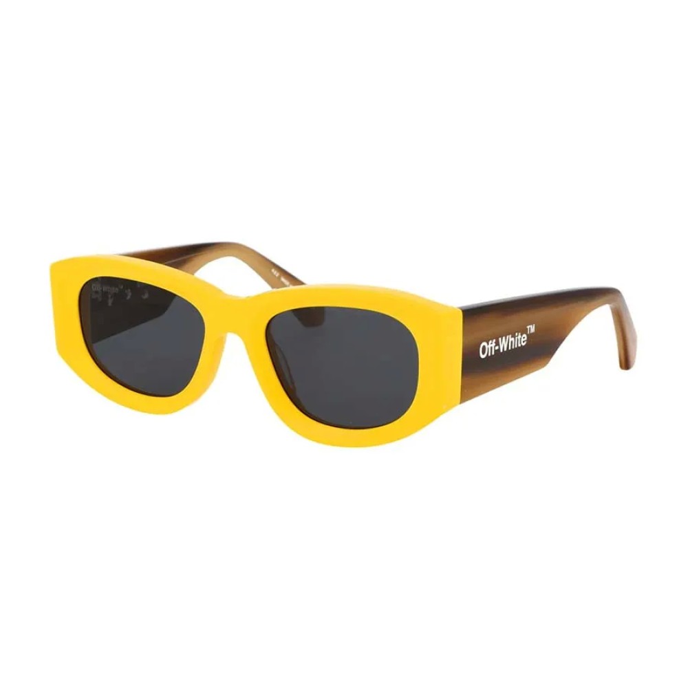 Off-White OERI078 AUSTIN - 1807 - 54 Lunettes de soleil Jaune, Havane Angulaire