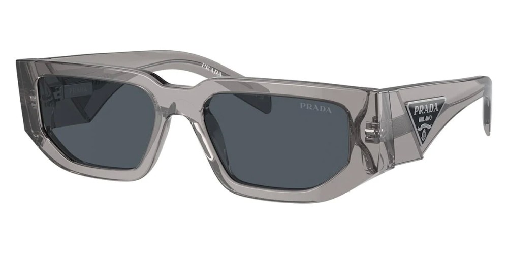 PRADA PR 09ZS - ​18S09T - ​54 Lunettes de soleil Gris, Transparent Angulaire
