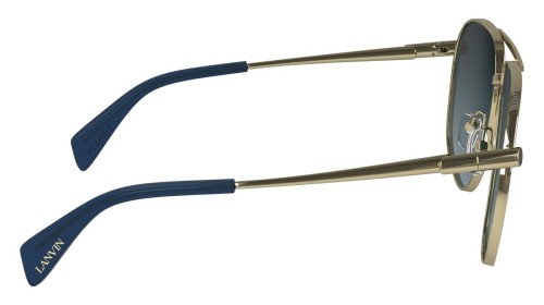 Lanvin LNV134S - 721 - 59 Lunettes de soleil Or, Bleu Pilote (Aviateur)