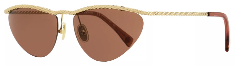 Lanvin LNV102S - 713 - 60 Lunettes de soleil Or, Marron Œil de chat