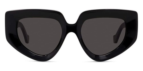 Loewe LW40154U - 01A - 51 Lunettes de soleil Noir Œil de chat