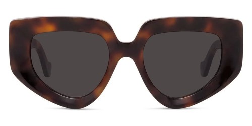 Loewe LW40154U - 52A - 51 Lunettes de soleil Havane foncé Œil de chat